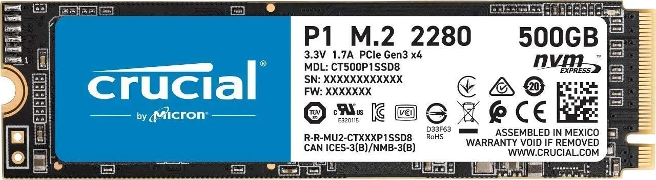 SSD M2 NVMe CRUCIAL 500GB